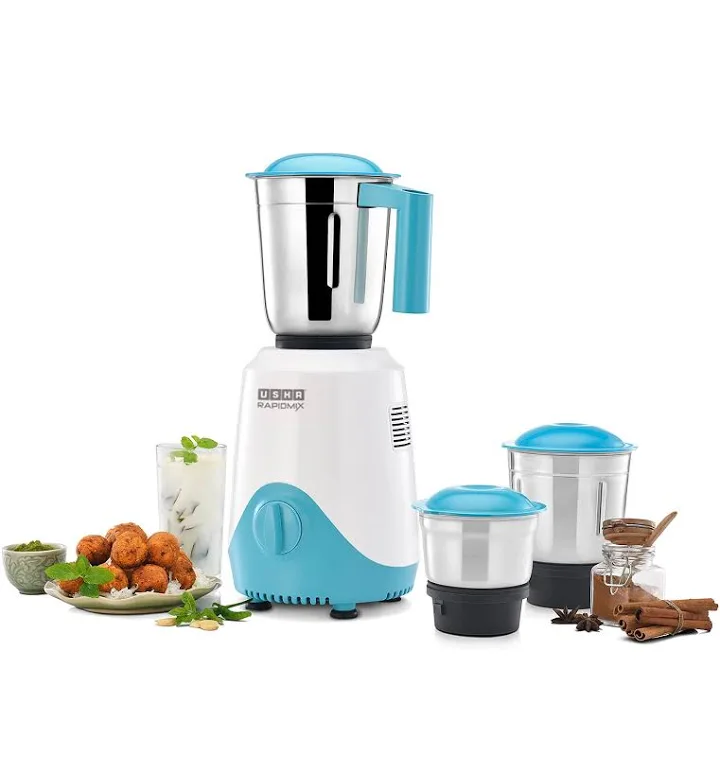 USHA RapidMix Mixer Grinder 500W – Model RM300MX3