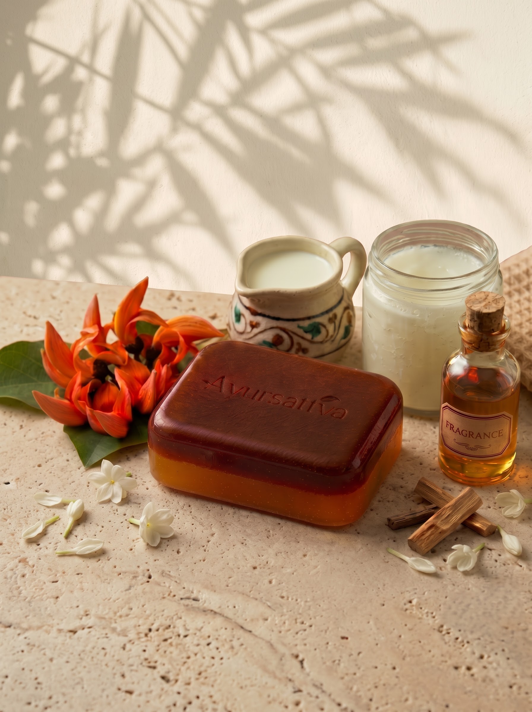 AyurSattva Palash Glow Herbal Soap