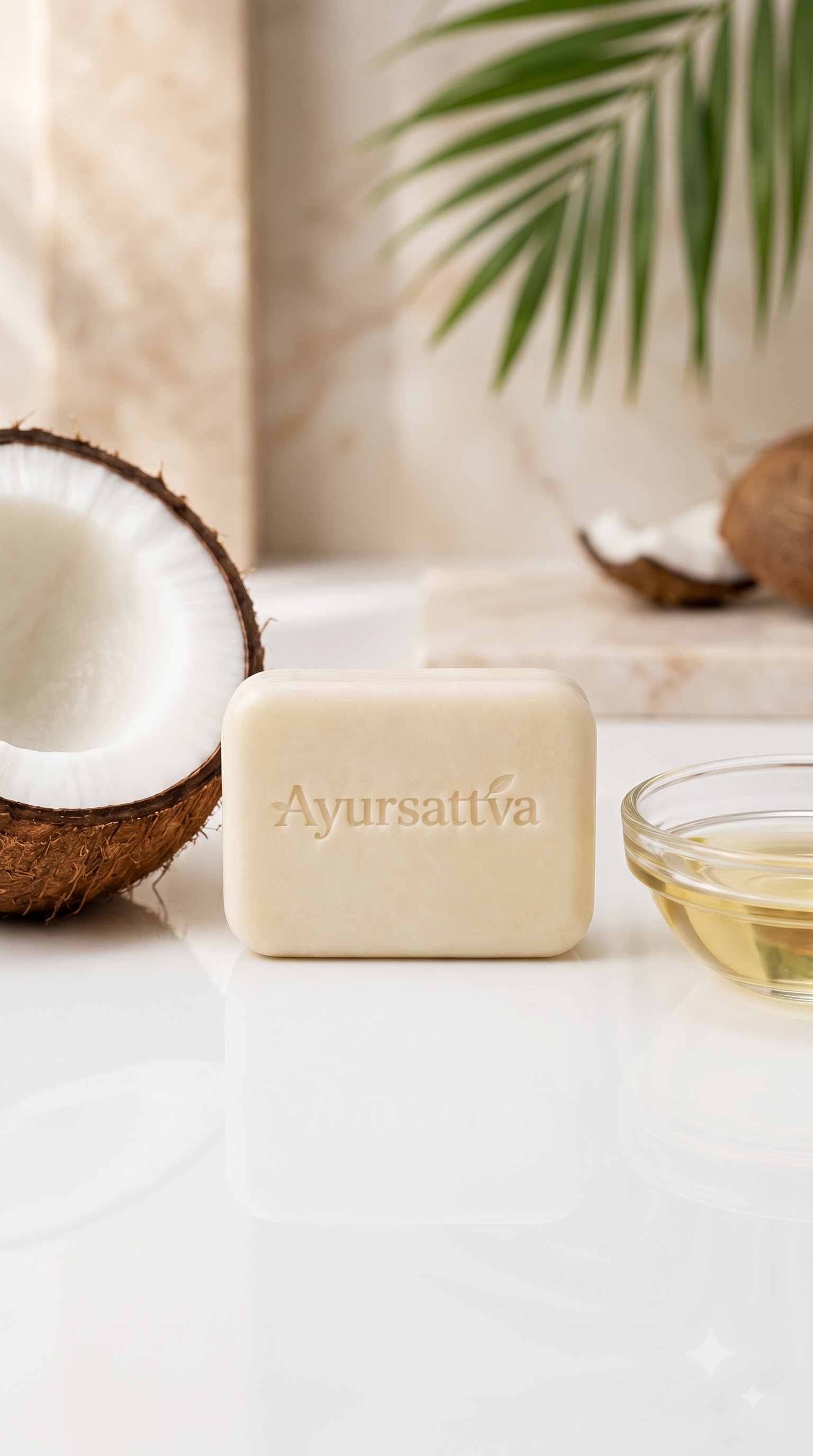 AyurSattva Coco Care Goat Milk Herbal Soap Pack of 2