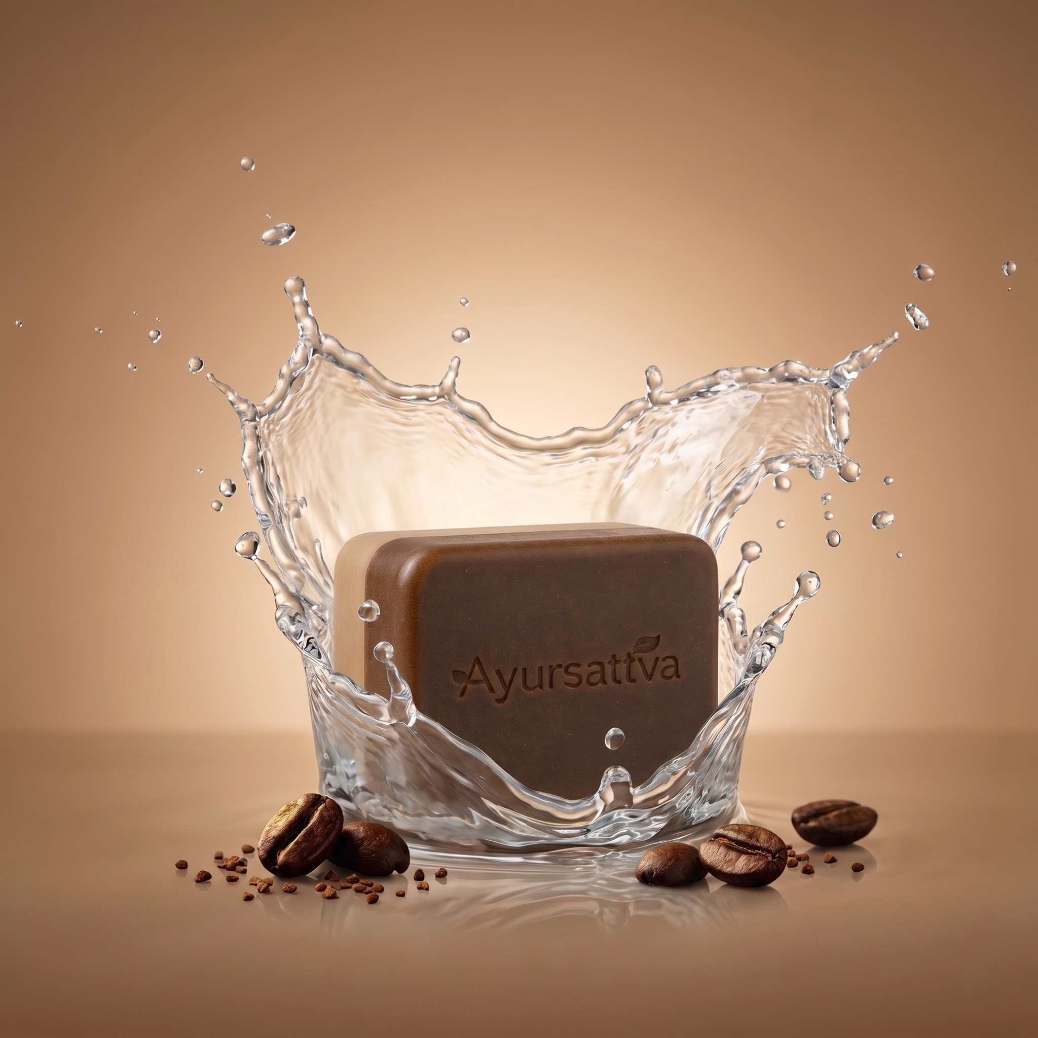 AyurSattva Coffee-Mitti Double Layer Herbal Soap