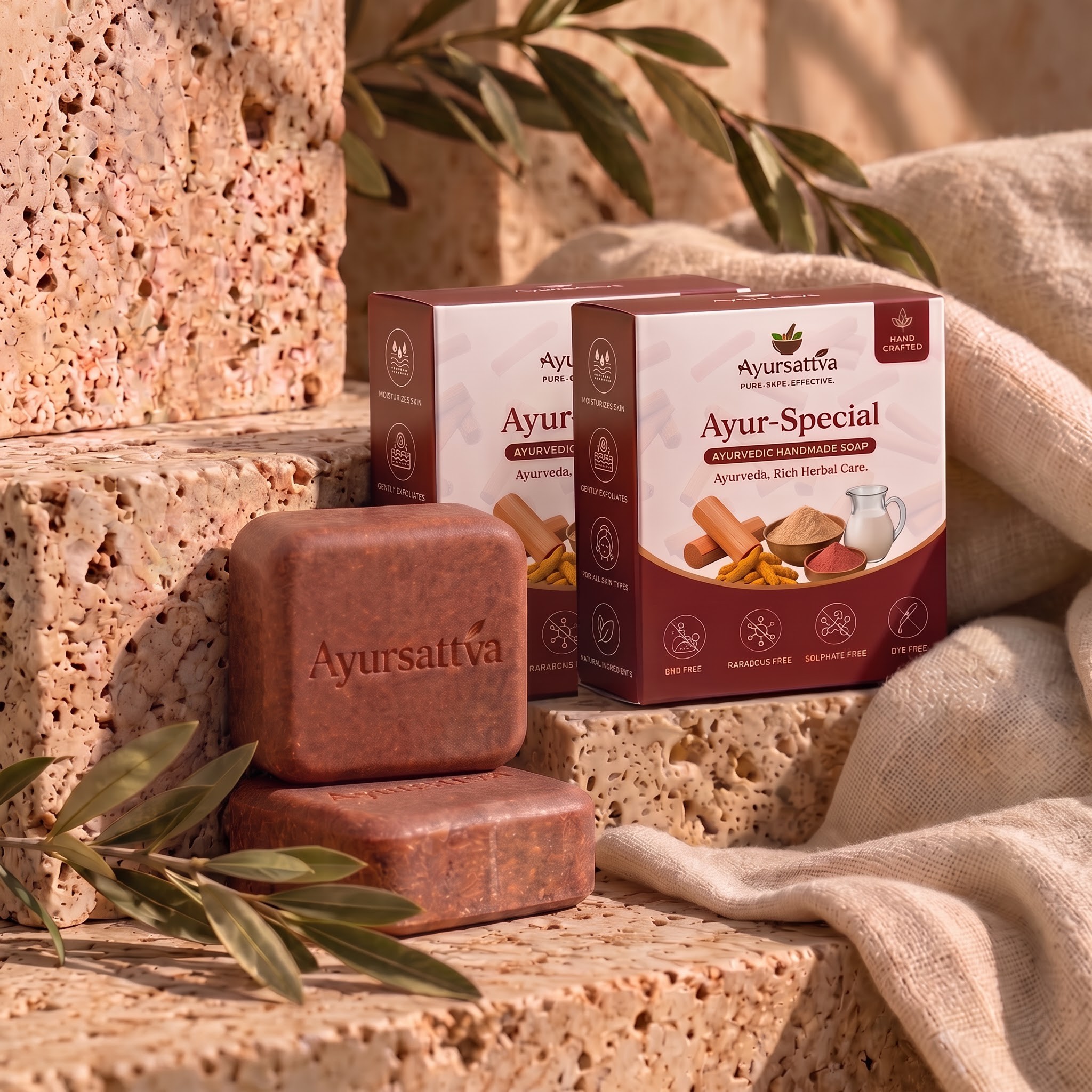 AyurSattva Ayur-Special Ayurvedic Herbal Soap Pack of 2