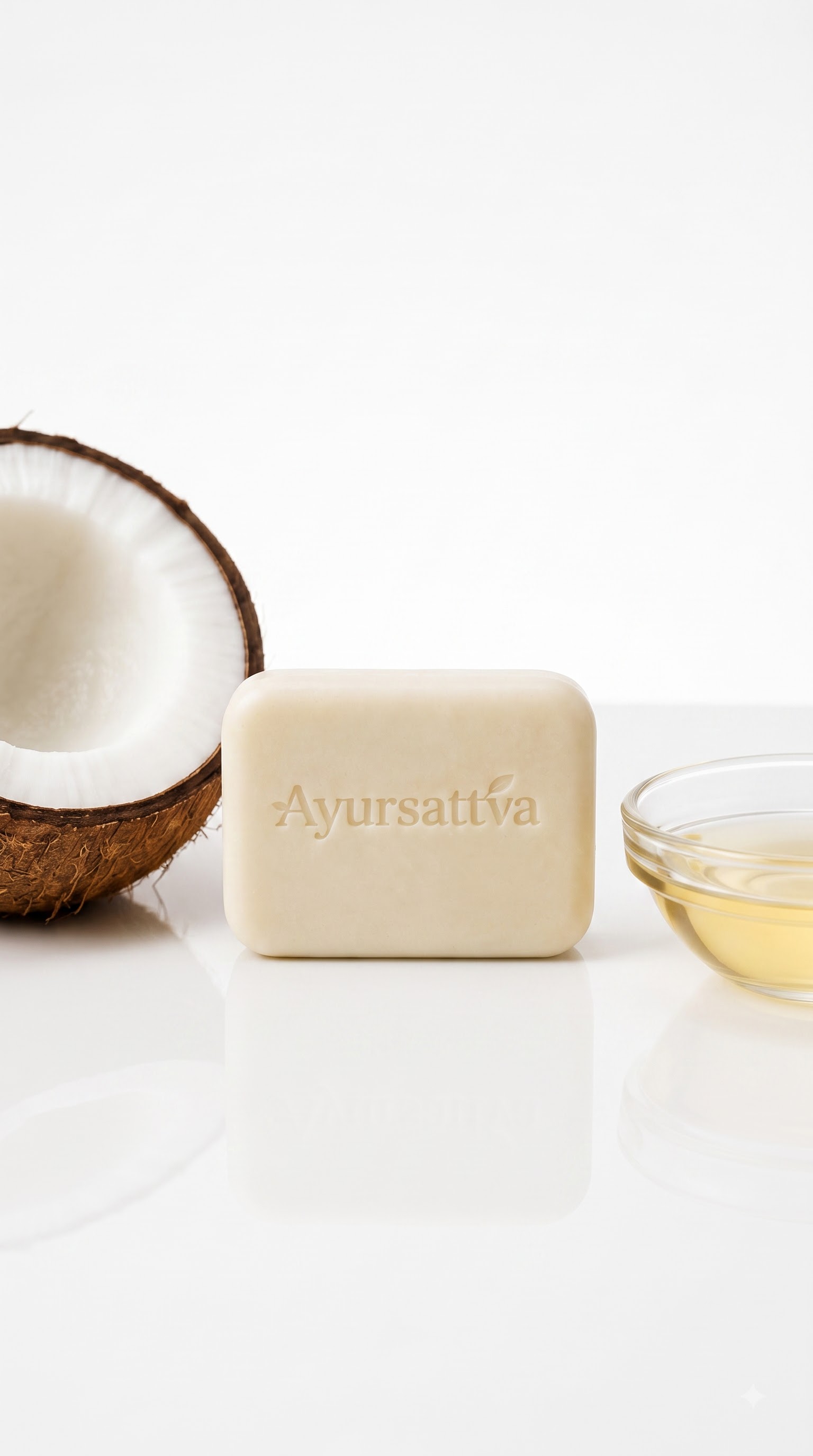 AyurSattva Coco Care Goat Milk Herbal Soap Pack of 4